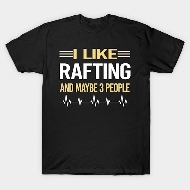 3 People Rafting T-Shirt by symptomovertake